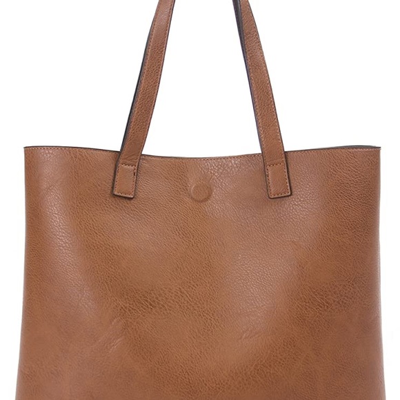 G.H. Bass & Co. Handbags - GH Bass & Co Leather Shoulder Tote Bag Carmel Tan